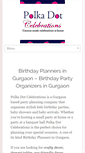 Mobile Screenshot of polkadotcelebrations.com