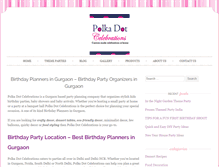 Tablet Screenshot of polkadotcelebrations.com